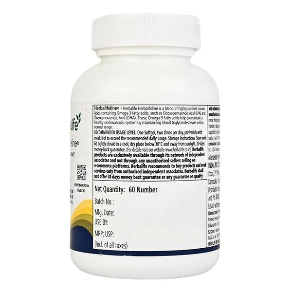 HERBALIFE NUTRITION – Herbalifeline® Omega 3 (EPA & DHA) Capsules (60 Softgels)