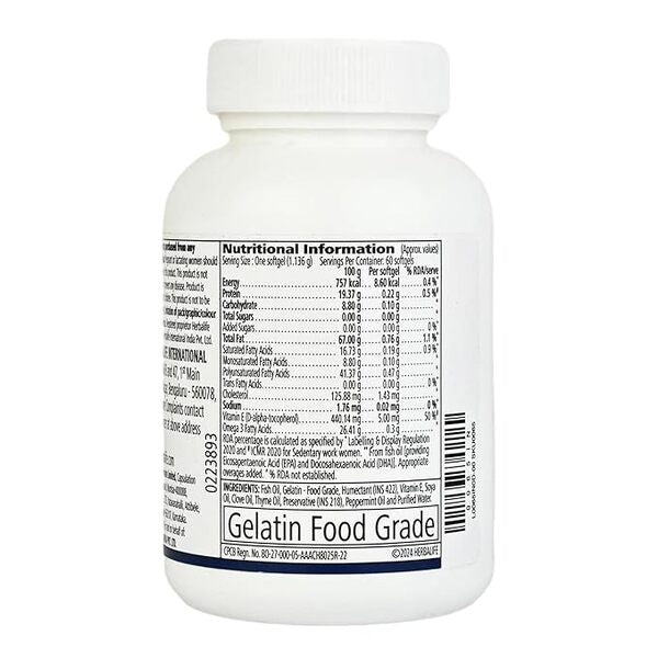 HERBALIFE NUTRITION – Herbalifeline® Omega 3 (EPA & DHA) Capsules (60 Softgels)