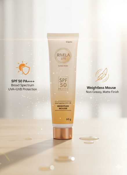 Rivela Lite Sunscreen SPF 50 (60gm)