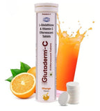 Glutaderm-C Effervescent Tablets (L-Glutathione & Vitamin C) - Orange Flavour