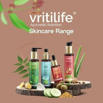 Vritilife Skincare Combo – Facial Cleanser, Toner, Serum & Moisturizer