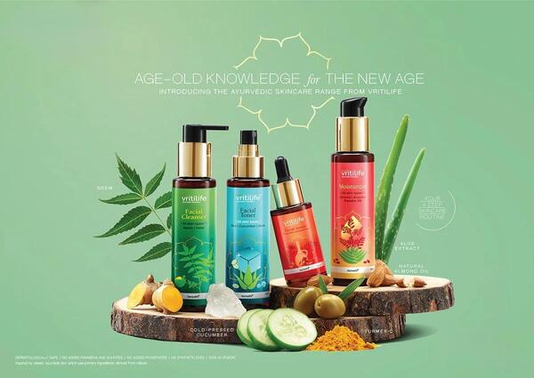 Vritilife Skincare Combo – Facial Cleanser, Toner, Serum & Moisturizer